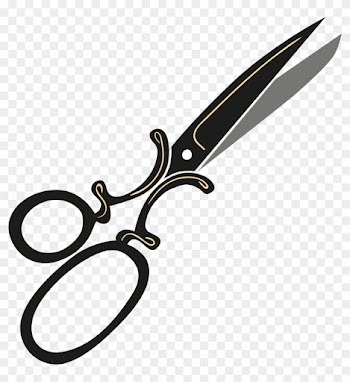 Free Sewing Kit Clip Art Elements - Black And White Sewing Clipart