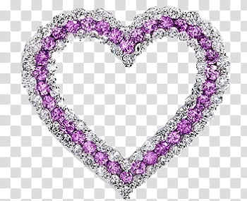 Free shop Heart Brushes plus Cutouts, grey and purple heart pendant transparent background PNG clipart