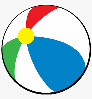 Free Simple Beach Ball - Cartoon Beach Ball Transparent PNG ...