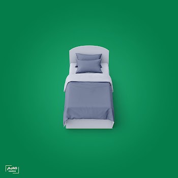 Free single bed mockup