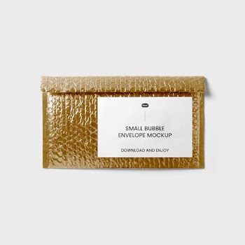 Free Small Bubble Envelope Mockup
