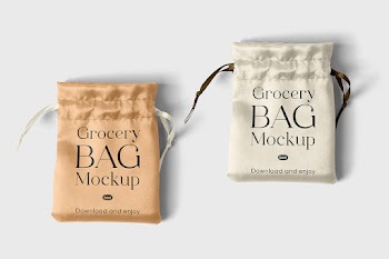 Free Small Pouch Bag Mockups