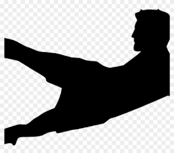 Free Soccer Clipart Kicking Soccer Ball Silhouette - Soccer Player And Goal! Wall Art Sticker Decal, Black,