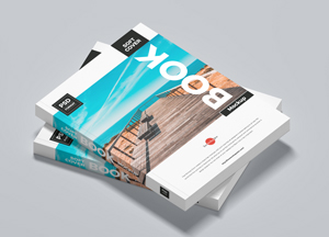 Free Soft Cover Book Mockup hook bok book 