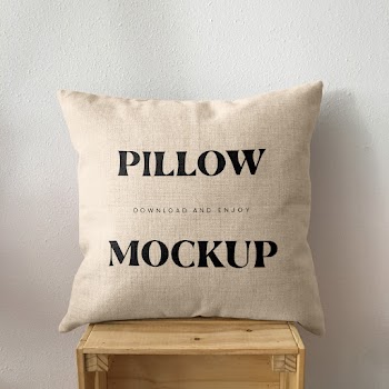 Free Square Pillow Mockup