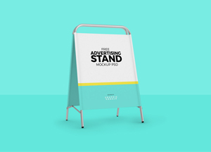 Free Stand Mockup For Advertisement ree advertising stand mockup po 