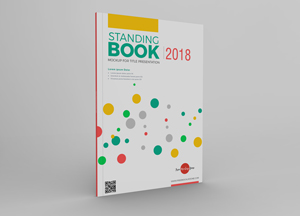 Free Standing Book Mockup For Title Presentation standing book 2018 
