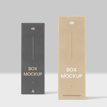Free Standing Box Mockup