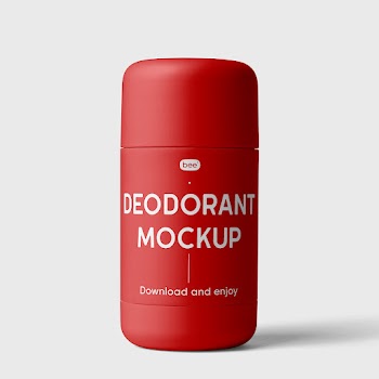 Free Standing Deodorant Bottle Mockup