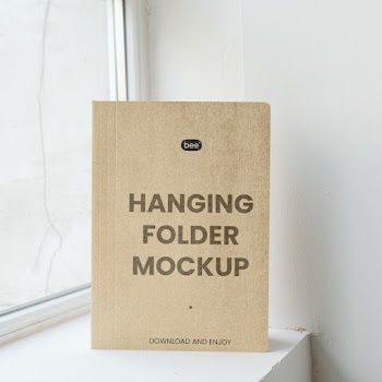 Free Standing Folder Mockup