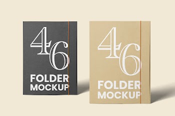 Free Standing Folder Mockups