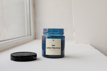 Free Standing Jar Label Mockup
