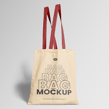 Free Standing Tote Bag Mockup