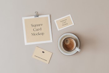 Free Stationery Card Mockups