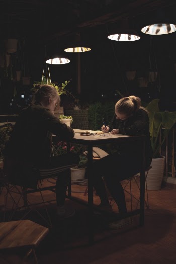 Free stock photo of bar cafe, blond hair, chairs