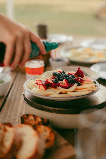 Free stock photo of berries, food, maple syrup
