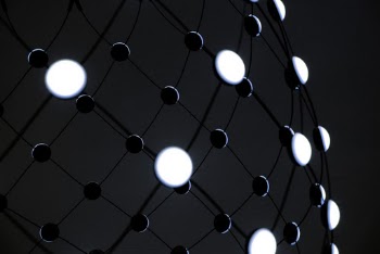 Free stock photo of black and white, black background, circles