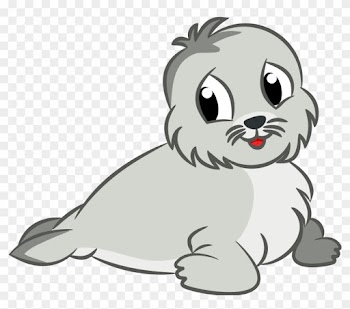 Free Stock Photo Of Cute Baby Seal Drawing Vector Clipart - Baby Seal Clipart