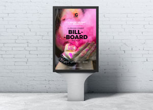 Free Street Billboard Mockup Design g bill- -board 