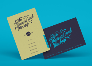 Free Stylo Business Cards Mockup For Branding 2019 mockup card mockup 