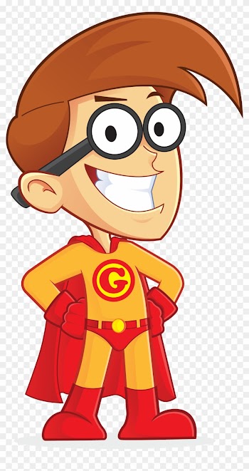 Free Superhero Nerd Geek People High Resolution Clip - Simple Logic Crossword Puzzles Volume 2