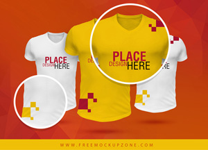 Free T-Shirt Mockup For Branding place olhere place desighere www.freemockupzone.com 