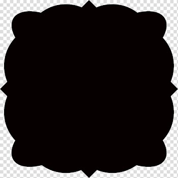 Free Tag Shape Templates, black frame transparent background PNG clipart