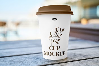 Free Take Away Paper Cup Mockup