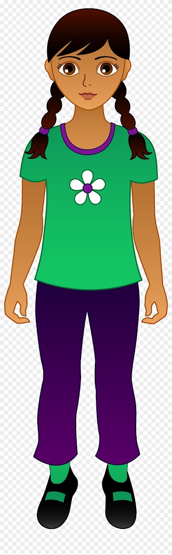 Free Testing Cliparts, Download Free Clip Art, Free - Cartoon Girl With Brown Hair