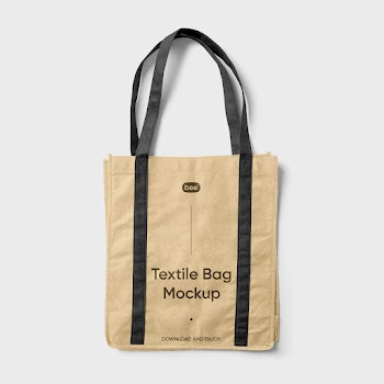 Free Textile Shopping Bag Mockup