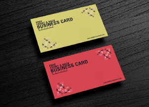 Free Texture Business Card Mockup Placing on Wooden Background business card business card 