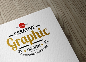 Free Textured Logo Mockup PSD For Presentation 2018 creative- graphic * design * designing since 2001 