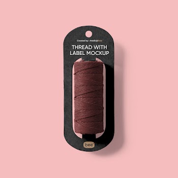 Free Thread with Label Mockup