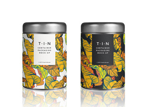 Free Tin Container Packaging MockUp Psd t-in t-in container tai packaing packasin 
