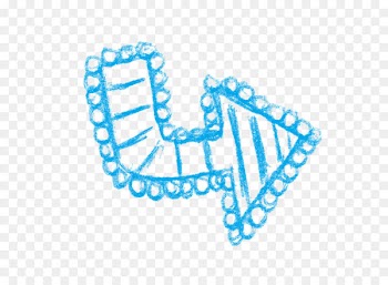 Free to pull the blue chalk arrow pattern 