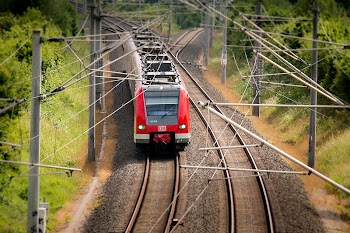 Free train on railway image, | Free Photo - rawpixel