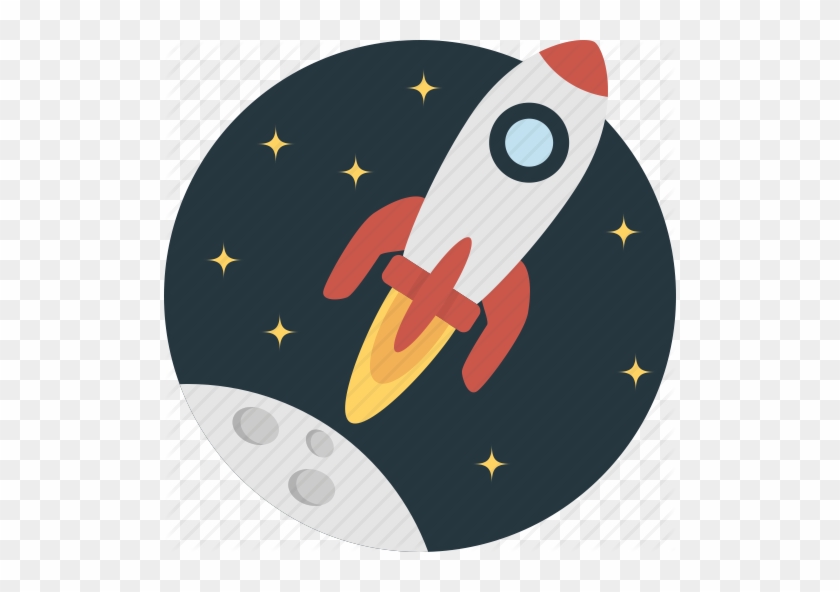 Free Transport Icons - Transparent Rocket To The Moon