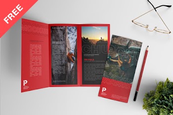 Free Trifold Brochure Mockup free chuch tri-fold p iilli hii ill ihulli iti 