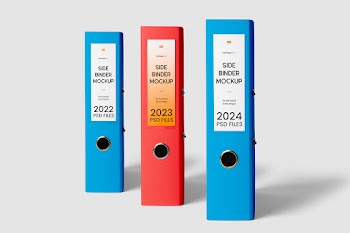 Free Triple Binder Mockups