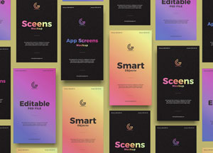 Free UI App Screens Mockup editable sceens app screens smart sceens editable smart sceens 