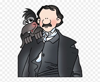 Free United States Clip Art By Phillip Martin, Famous - Edgar Allan Poe Clipart