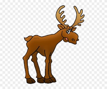 Free United States Clip Art By Phillip Martin, State - Moose Clipart