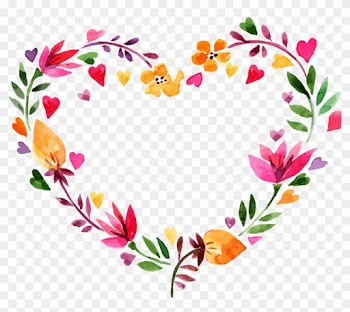 Free Valentine's Day Free Flower Heart Wreath - Watercolor Wreath Flower Pdf