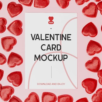 Free Valentines Card Mockup