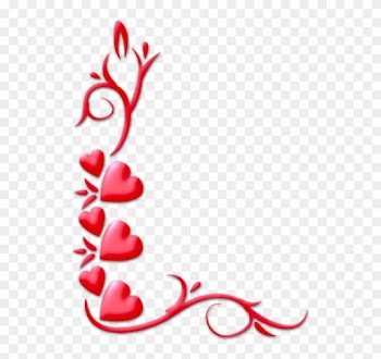Free Valentines Day Border Png - Love Border Design Png