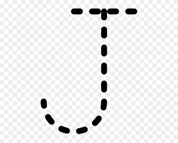 Free Vector Alphabet Tracing Letter J Clip Art - Letter J Tracing Page