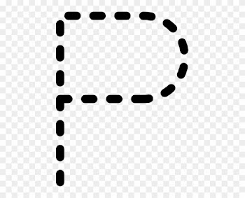 Free Vector Alphabet Tracing Letter P Clip Art - Trace The Letter P