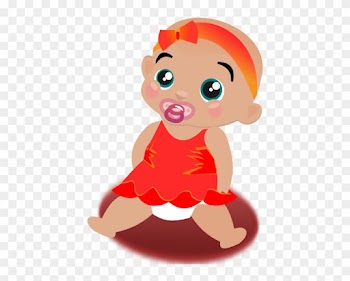 Free Vector Baby Girl Clip Art - Animation Baby Girl