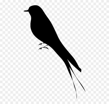 Free Vector Bird Stand Tree Vine Silhouette Clip Art - Bird Silhouette