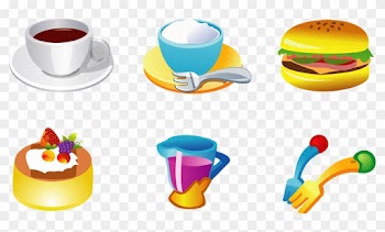 Free Vector Books And Food Lock Link Icon Vector - Free Vector Food Png